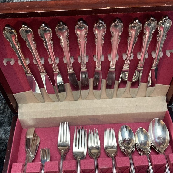 Reflection 1959 Silverplate Flatware 75 pieces - Picture 3 of 16